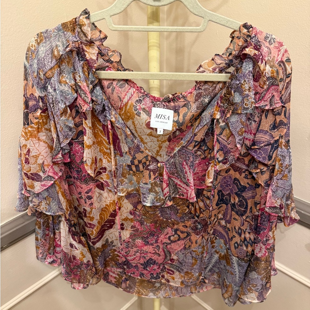 Misa long sleeve blouse